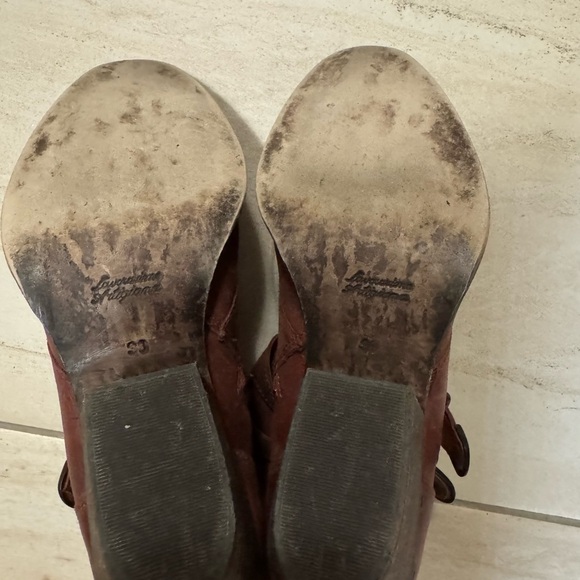 lavorazione artigiana bailout women’s brown leather booties size 8 - Picture 5 of 6